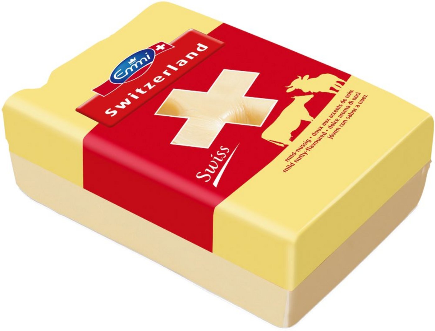 Bemerkenswert ist die Exportzunahme beim Industriekäse Switzerland Swiss  mit 2246 t (+152%). (Bild: Emmi)