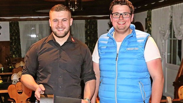 Der Bündner Marc And Der Bündner Marc Andri Roffler (rechts) wurde zum Nachfolger des bisherigen SBJV-Präsidenten Lukas Büeler gewählt.