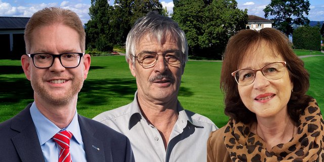 Von l. n. r.: Daniel Anderes, Leiter Lilienberg Unternehmerforum, Roland Werner, Präsident des Vereins Kraftgegend Seerücken-Untersee und Monika Pieren, die neue Geschäftsführerin des Vereins. (Bild zVg)