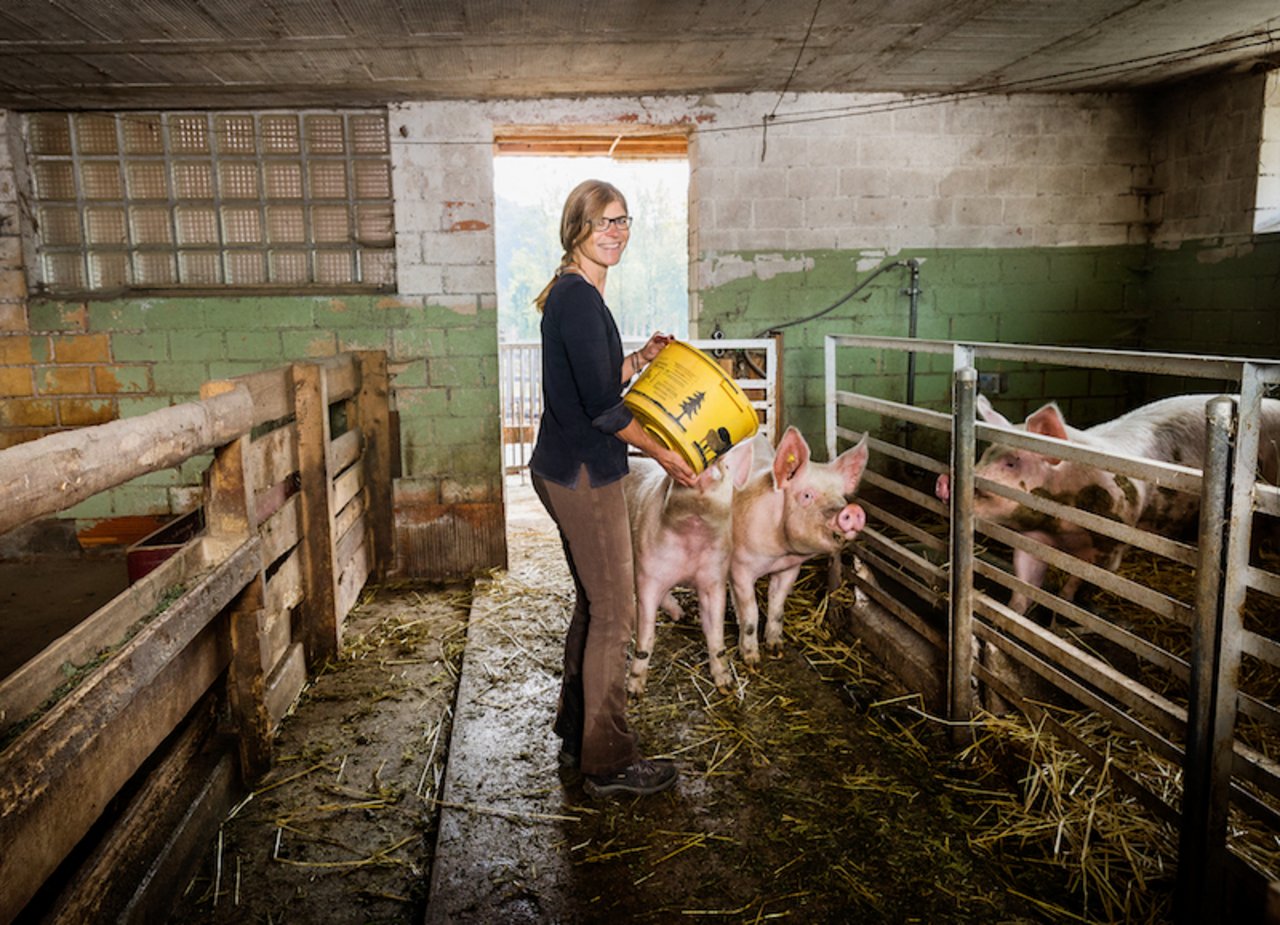 Mit ihrem Betrieb will Cornelia Hiltebrand zeigen, dass Landwirtschaft auch weniger traditionell sein kann.