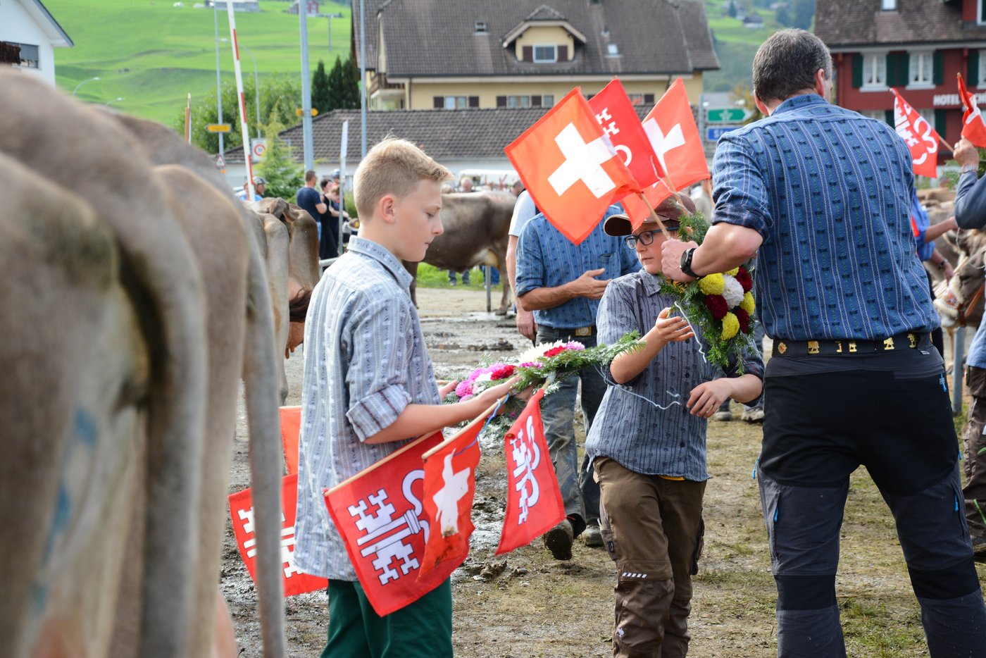 Die Hauptmotive an diesem Tag: Edelweiss und der Nidwaldner Schlüssel.