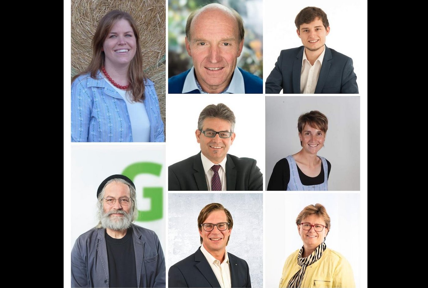 9 von 15 bäuerlichen Kantonsräten und Kantonsrätinnen. (Bilder zVg)