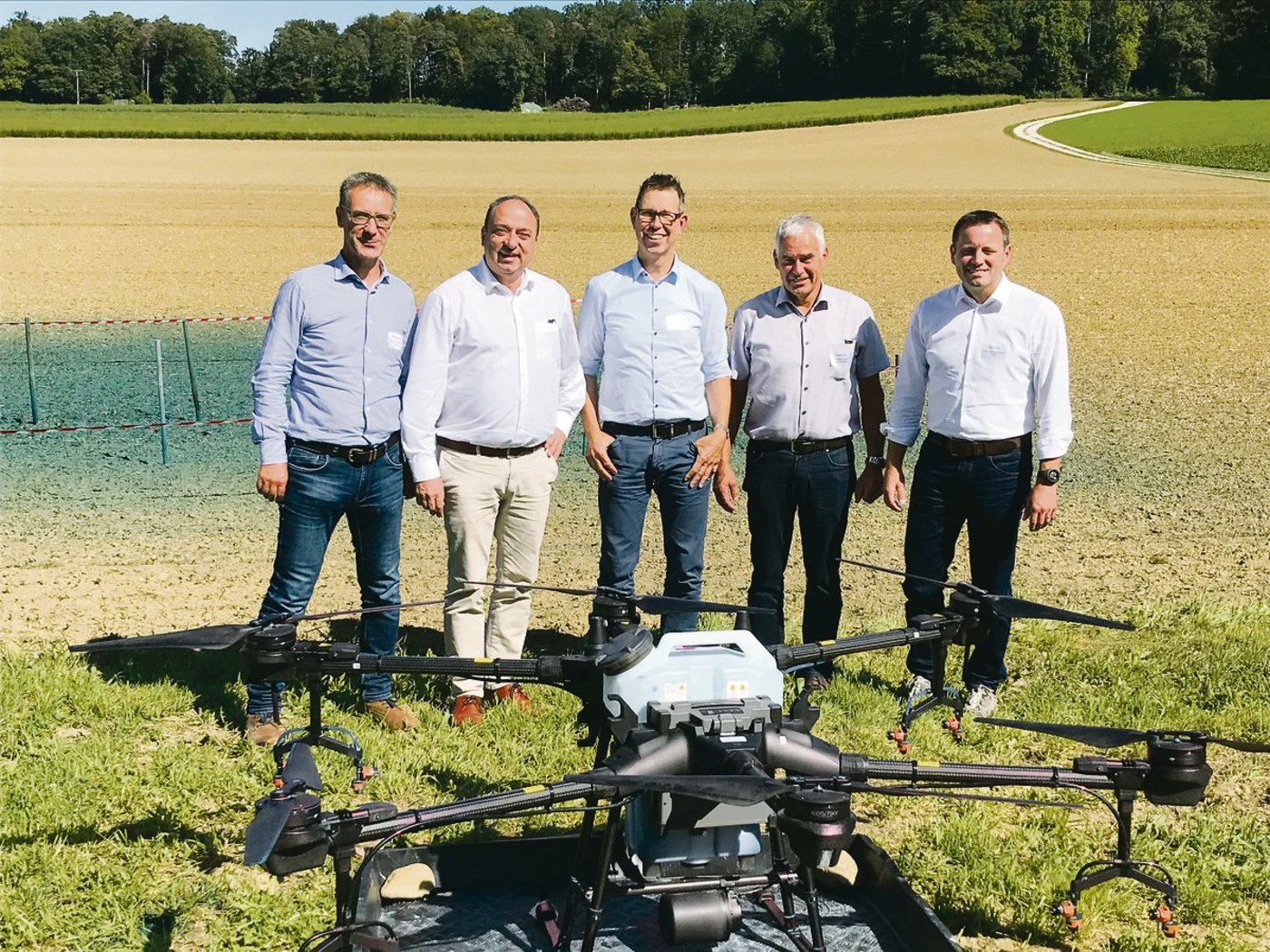 Projekt-Repräsentanten (v.l.n.r.): Matthias Müller und Markus Dieth (Aargau), Marco Pezzatti und Hans Frei (Zürich) sowie Ueli Bleiker aus dem Thurgau.(Bilder Alexandra Stückelberger)