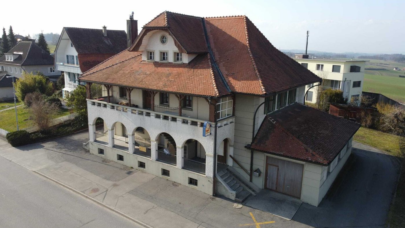 Die Käserei Wünnewil von oben. (Bild zVg)