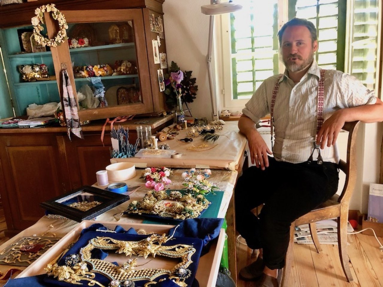 Sander Kunz in seinem Schäppeli-Atelier.