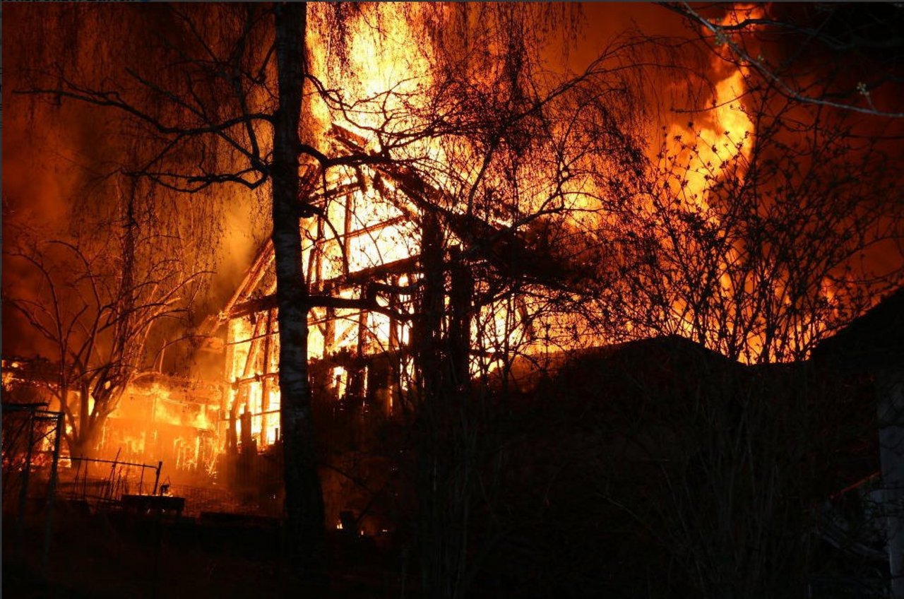 Die Scheune brannte total aus. Tiere und Menschen kamen nicht zu schaden. (Bild Kapo ZH)
