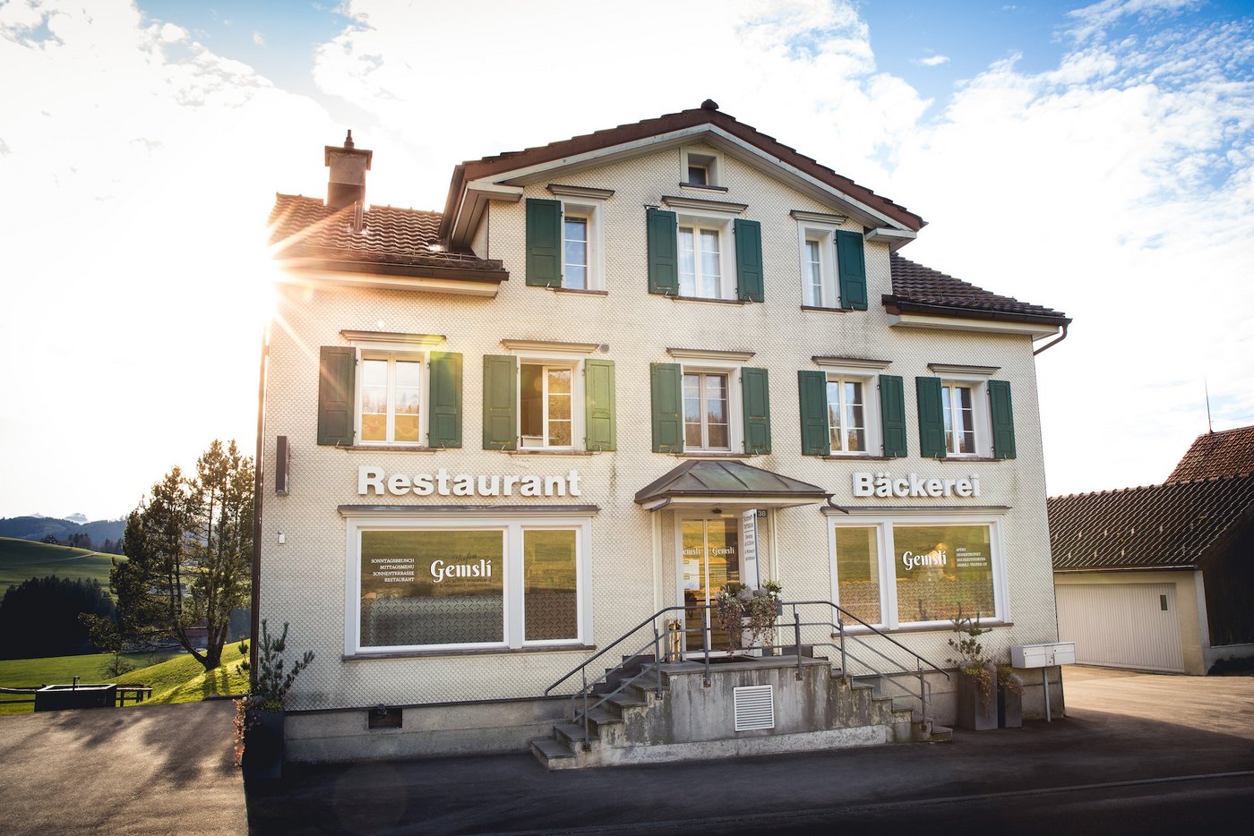 Konditorei und Restaurant: Das Gemsli in Teufen. (Fotos: Philipp Griesemer)