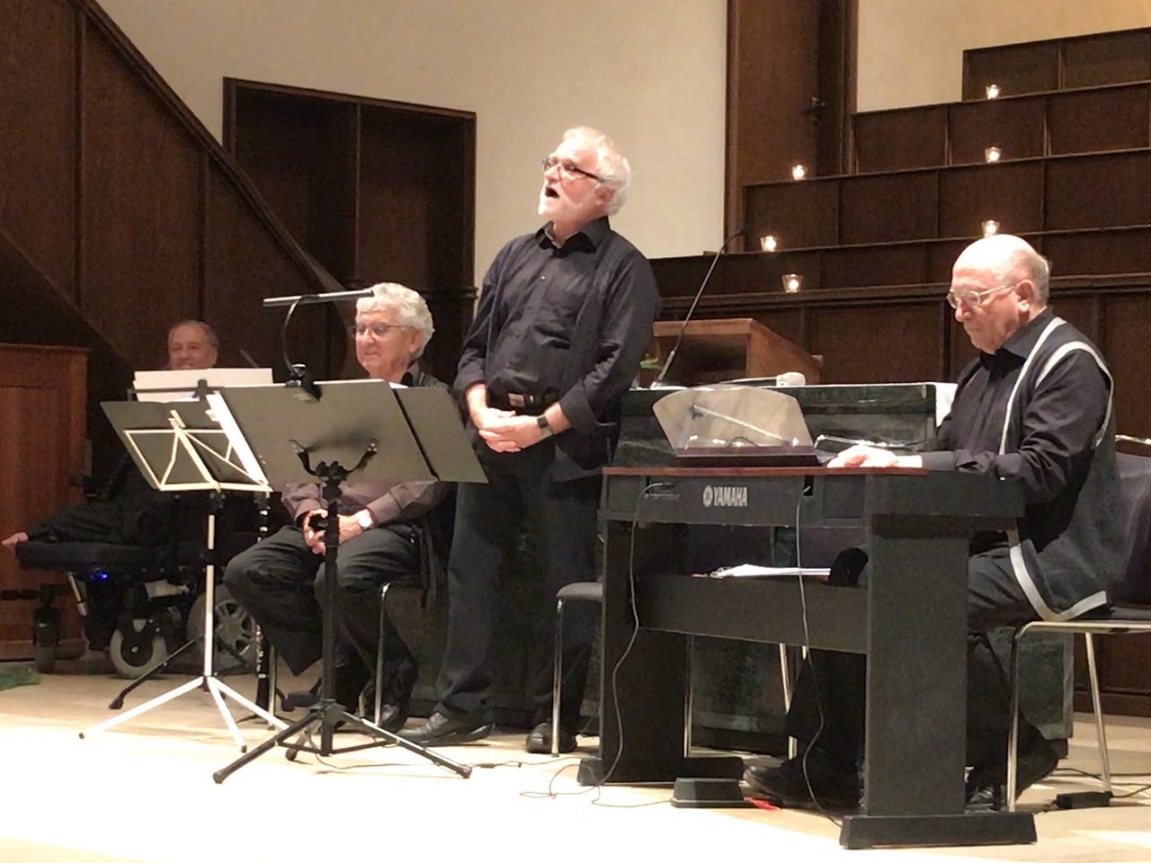 Peter Gubler, Hanspeter Schär (Leitung) und Hermann Stamm boten ein abwechslungsreiches musikalisches Rahmenprogramm. 