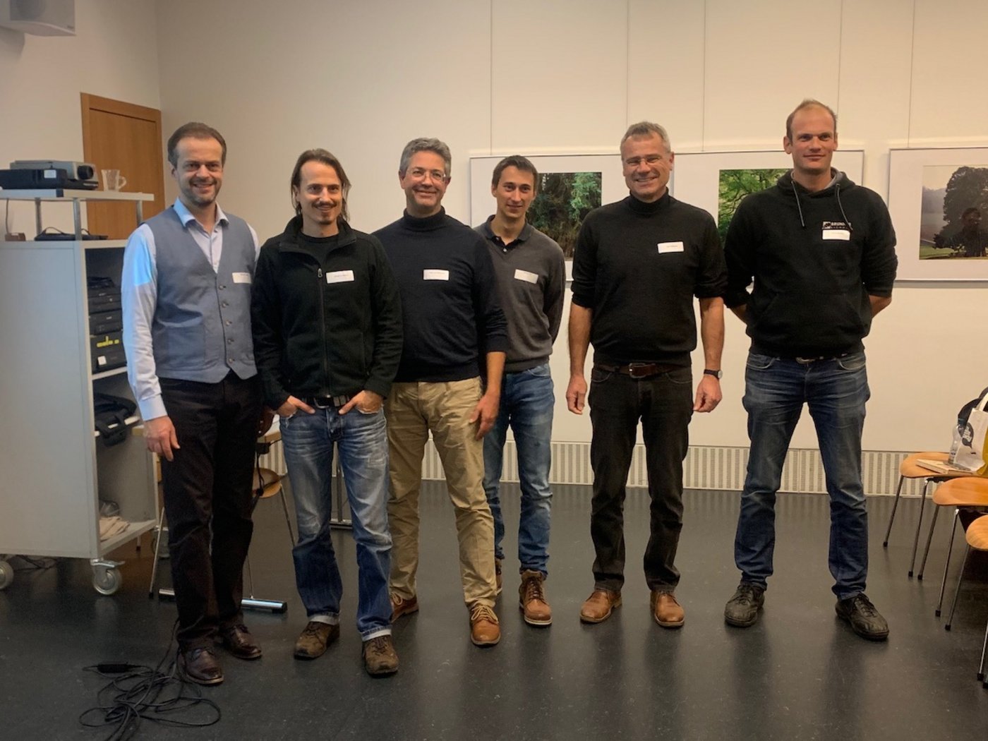 V.l.: Daniel Bärtschi, Adrian Reutimann, Alex von Hettlingen, Martin Frei, Ralph Hablützel, Stefan Brunner. Abwesend: Piera Waibel und Dominik Binder. (Bild zVg)