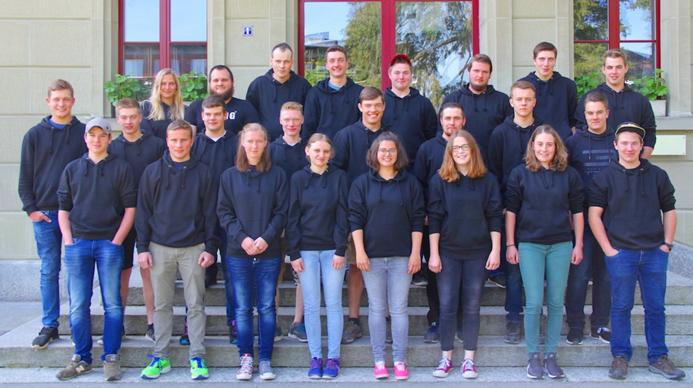 Die Inforama-Klasse 3D Landwirt(in) EFZ. 