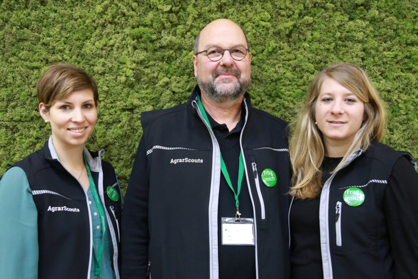 Manuela Vogel, Jürg Rindlisbacher und Christine Nussbaumer (v.l.) reisten nach Berlin, um sich mit den deutschen Agrarscouts auszutauschen und selber im Einsatz zu stehen.