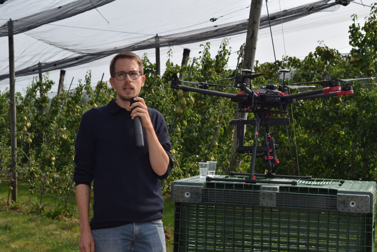 Florian Abt, BBZ Arenenberg, sprach über die Automatisierung im Obstbau.