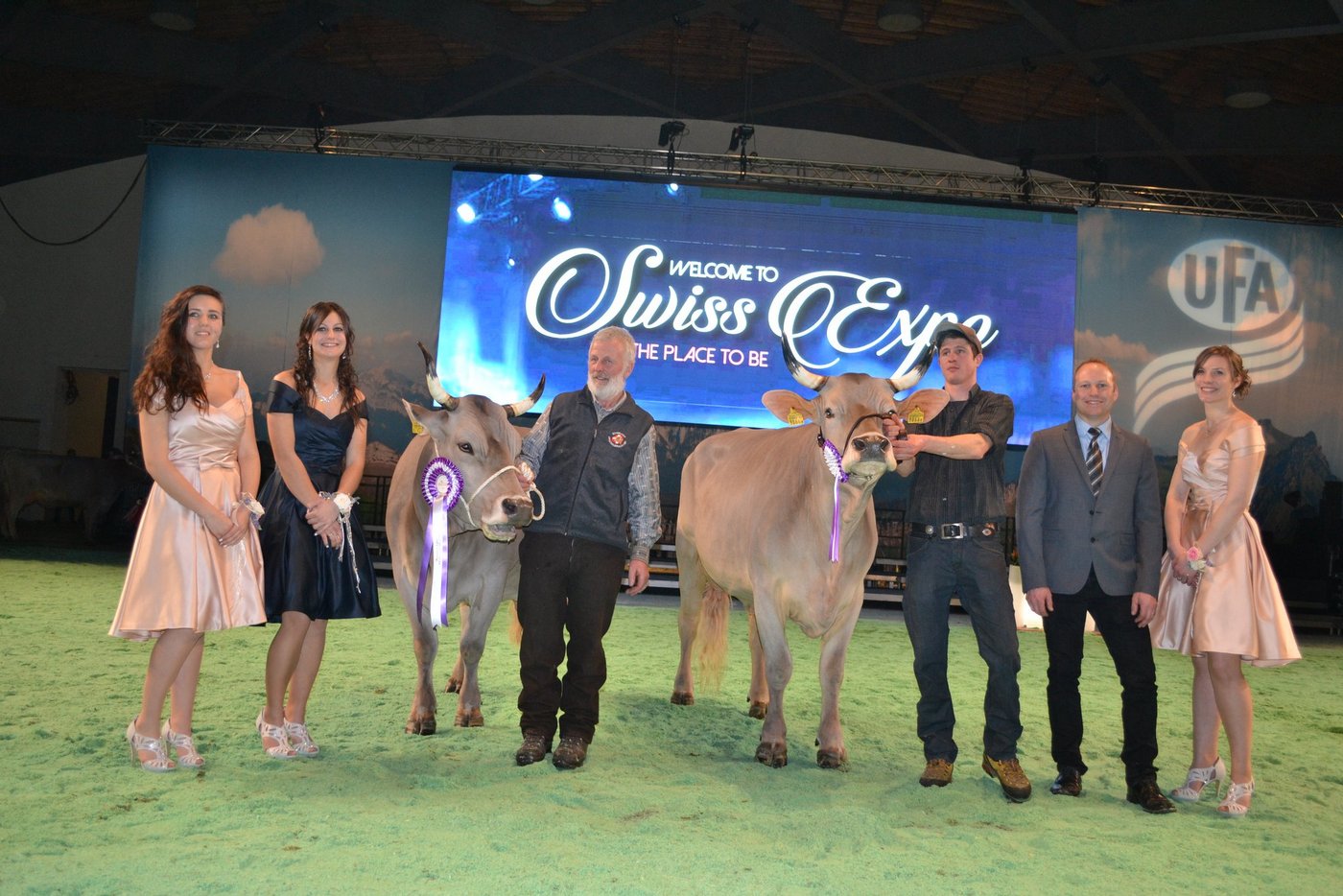 Schattenhalber unter sich: Die Grande Championne (l) und die Reserve Grande Championne bei den Originalbraunen kommen aus Schattenhalb, BE. (Bild pf)
