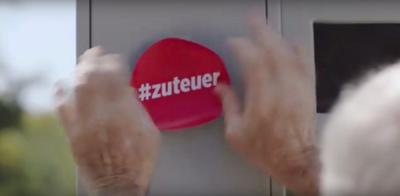 Platz 5: Die Werbekampagne #zuteuer des Discounters Denner.