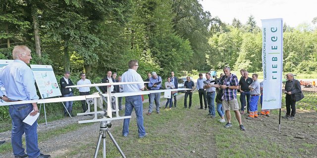 Der Kanton Aargau informierte in Birrhard über den Stand der Digitalisierung in der Landwirtschaft. (Bilder Heinz Abegglen)