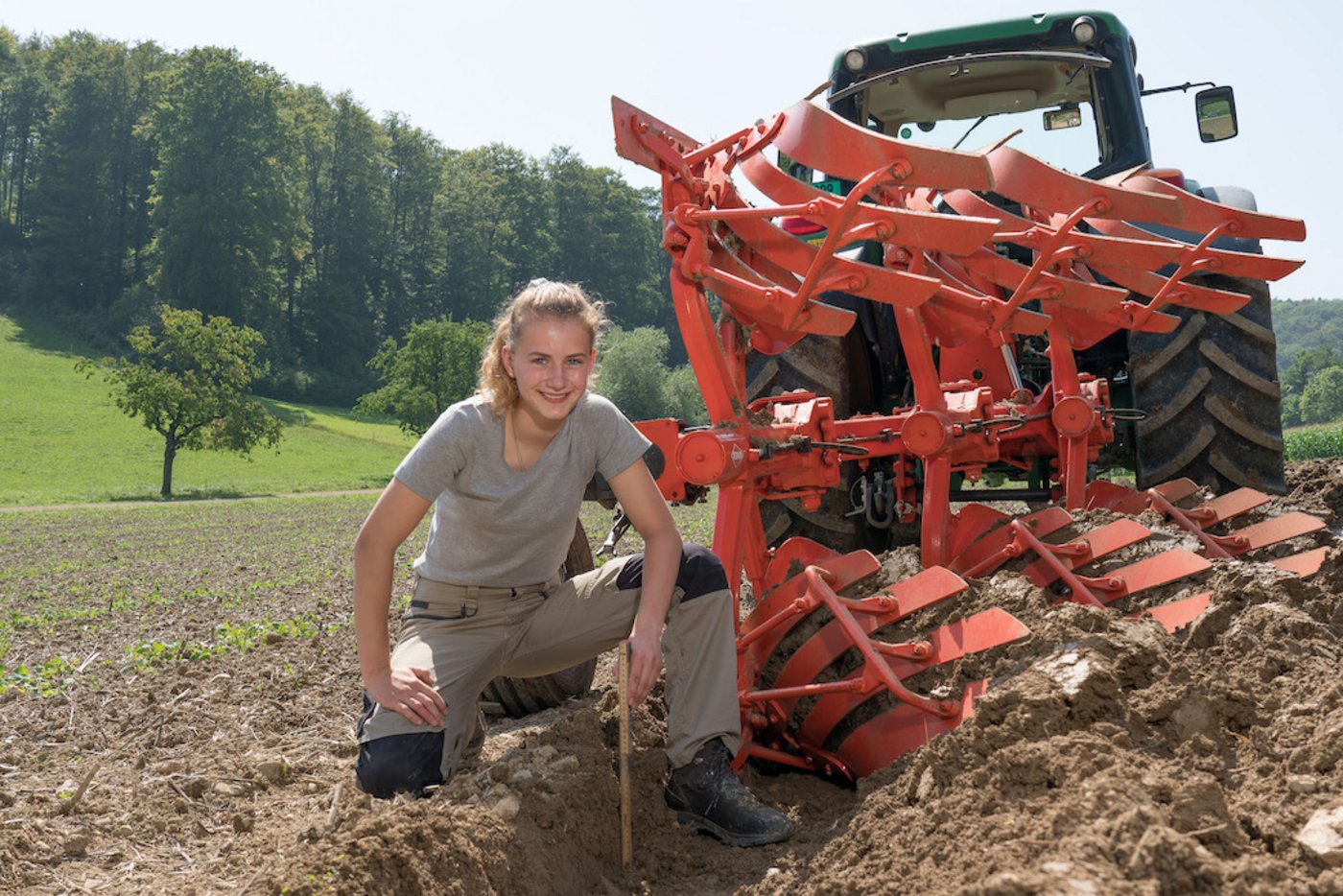 «Ich bin auf einem Landwirtschaftsbetrieb mit Milchwirtschaft und Ackerbau aufgewachsen»: Bettina Märki. (Bild bm).