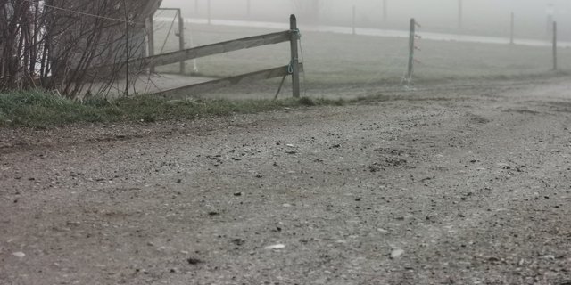 Hier wird kaum eine Umstellung auf Teer möglich sein, auch wenn täglich schwere Maschinen darüber fahren. (Bild sb) 