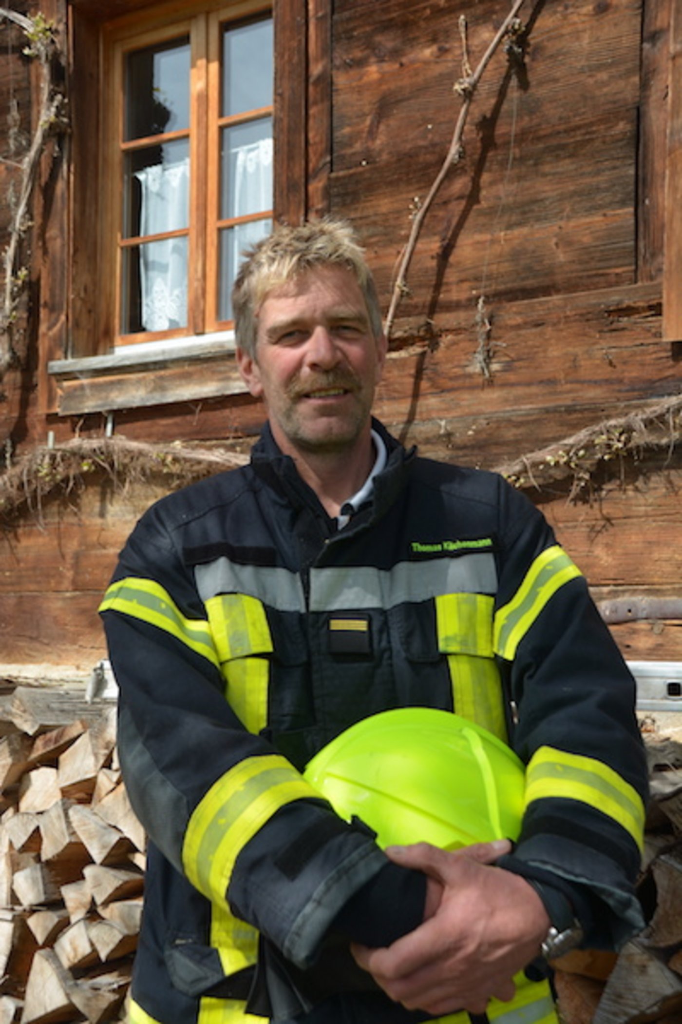 Thomas Kilchenmann, Bauer und Feuerwehrkommandant (Bild ag)