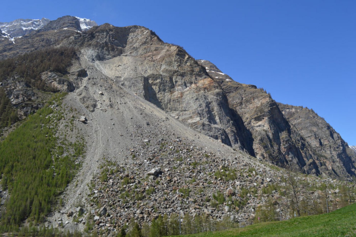 Es gab keine Anzeichen für einen Bergsturz. (Bild randa.ch)
