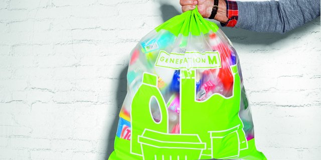 Die Plastik-Sammelsäcke gibt es in drei verschiedenen Grössen und sind günstiger als Kehrichtsäcke. (Bild Migros)