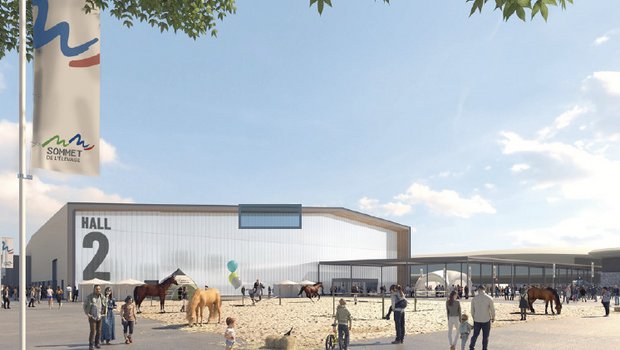 Die neue Halle 2 wird am 5. Oktober nach einjähriger Bauzeit und Investitionen in der Höhe von 20 Millionen Euro eröffnet. (Bild Sommet de l'Élevage)