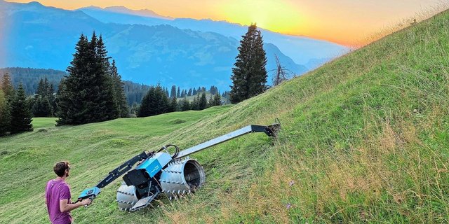 Ein erfolgreiches Elektro-Projekt aus dem Berggebiet: Die junge Bündner Firma Novaziun setzt mit ihrem leistungsstarken Monotrac voll auf den batteriebetriebenen Elektroantrieb.