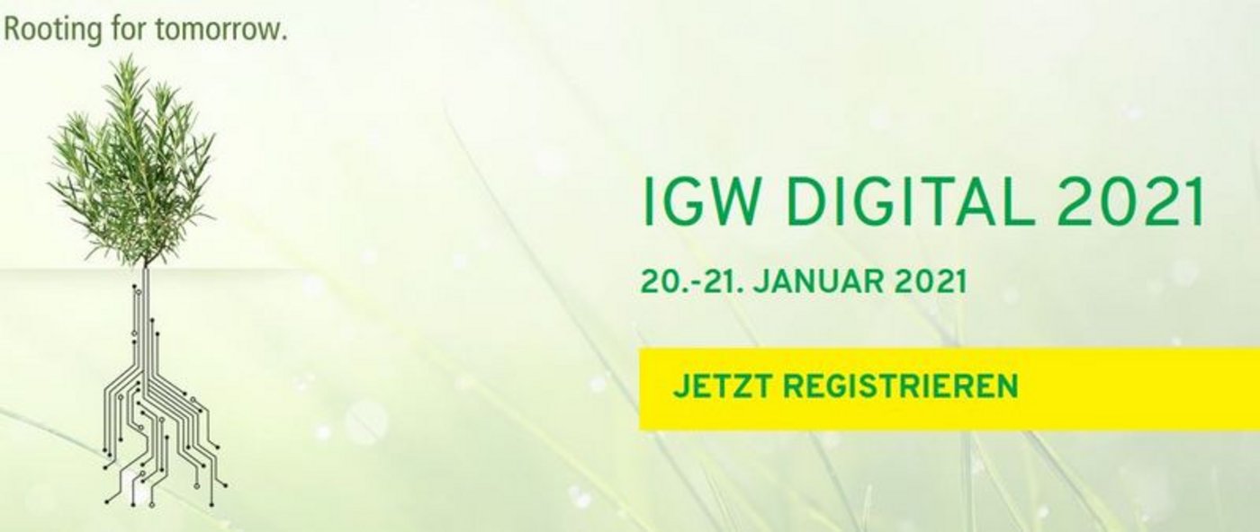 «Rooting for tomorrow» lautet das Motto der diesjährigen Grünen Woche.  (Bild IGW)