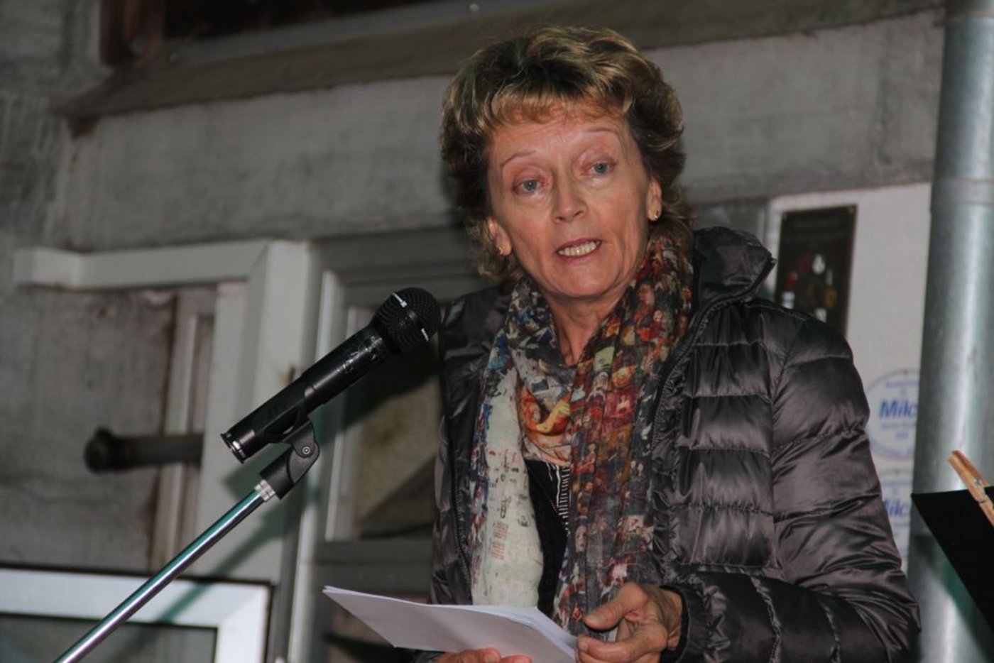 Eveline Widmer-Schlumpf am 1.August-Brunch im Bergell.