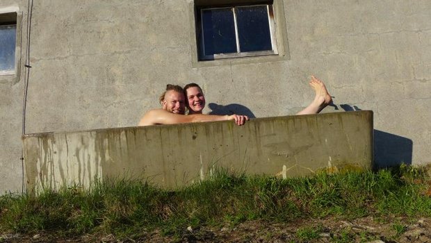David Moog und Lea Kluge verbringen ihren ersten Sommer auf der Alp Schwandi/Laub. (Bild Lea Kluge)