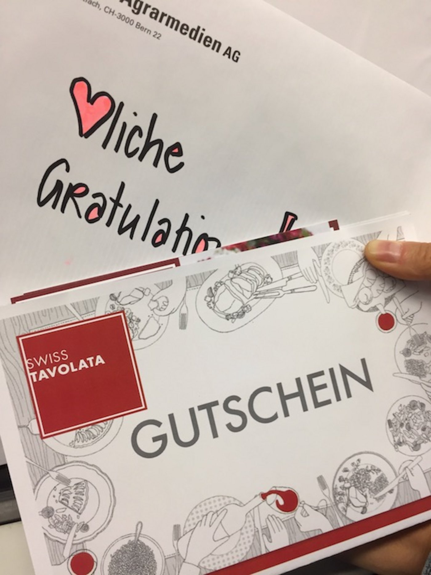 Der 1. Preis: Ein Nachtessen für zwei Personen bei einer Swiss-Tavolata-Gastgeberin nach Wahl.