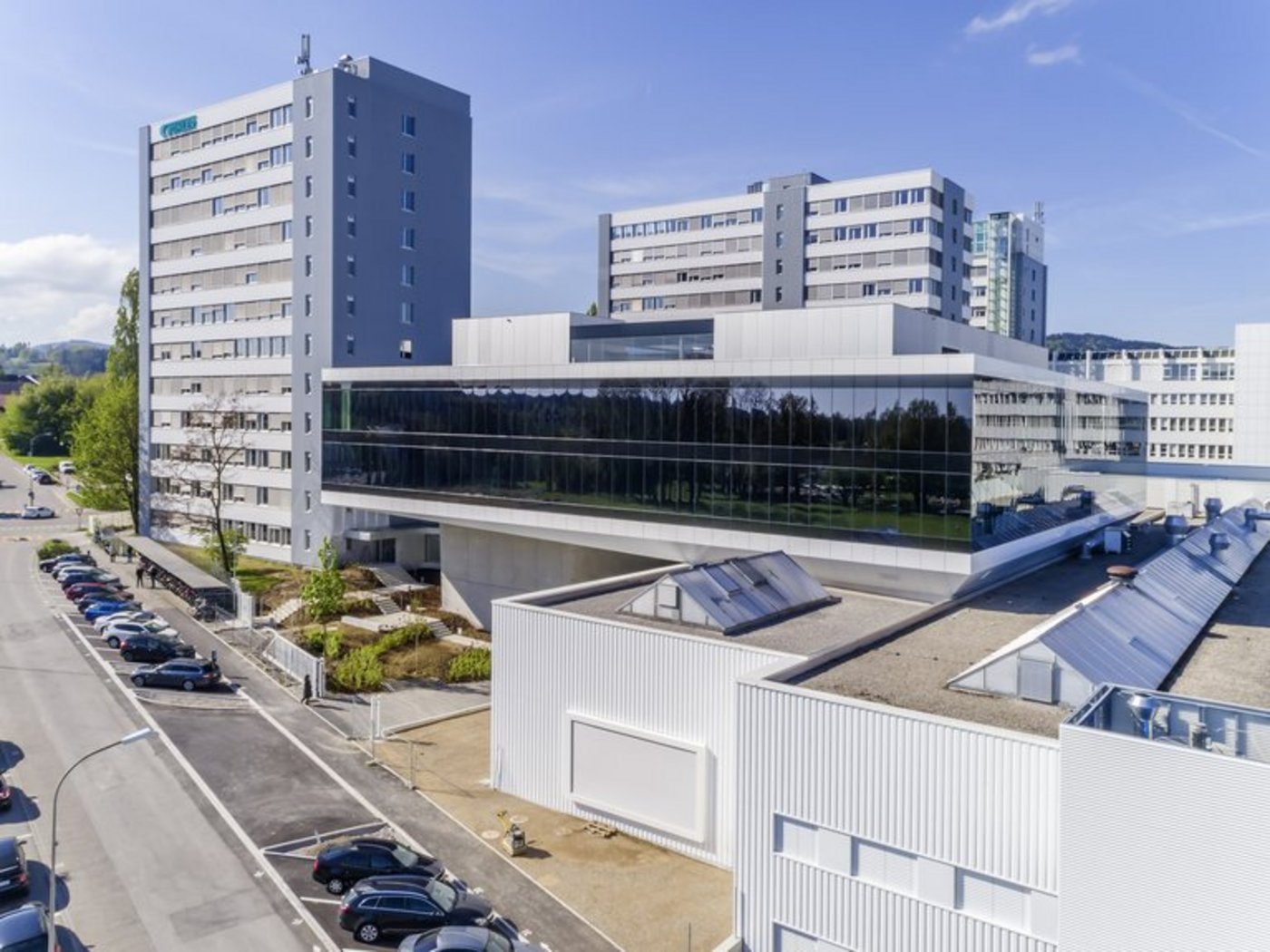 Aussenansicht des neuen Innovationscampus Cubic in Uzwil, der von der Bühler Group heute eröffnet wurde. (Bild lid/Bühler)