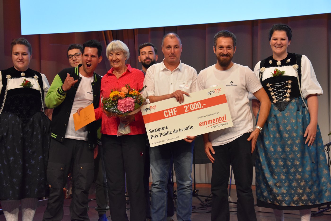 Der Saalpreis ging an die AlpPioniere mit ihrem Lebensmittelhanf.