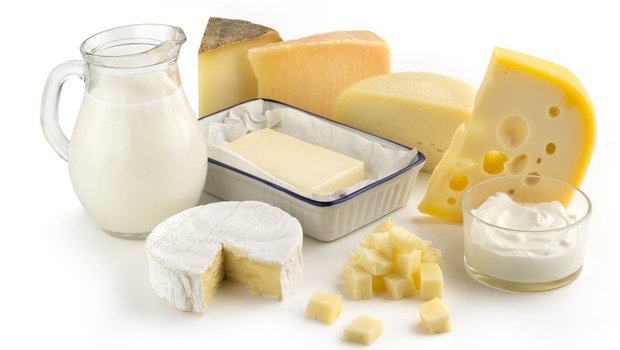 assortment of milk products