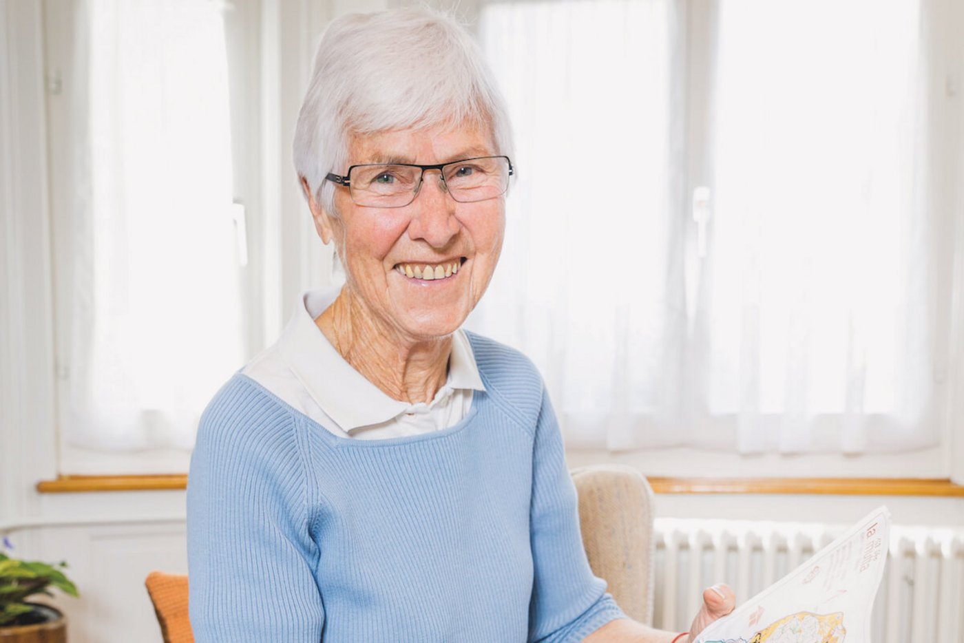 Verena Harzenmoser ist eine der ältesten OL-Läuferinnen der Schweiz. (Foto: Philipp Griesemer)