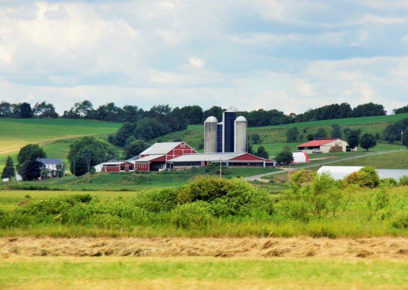 Eine typische US-amerikanische Farm. (Bild mr)