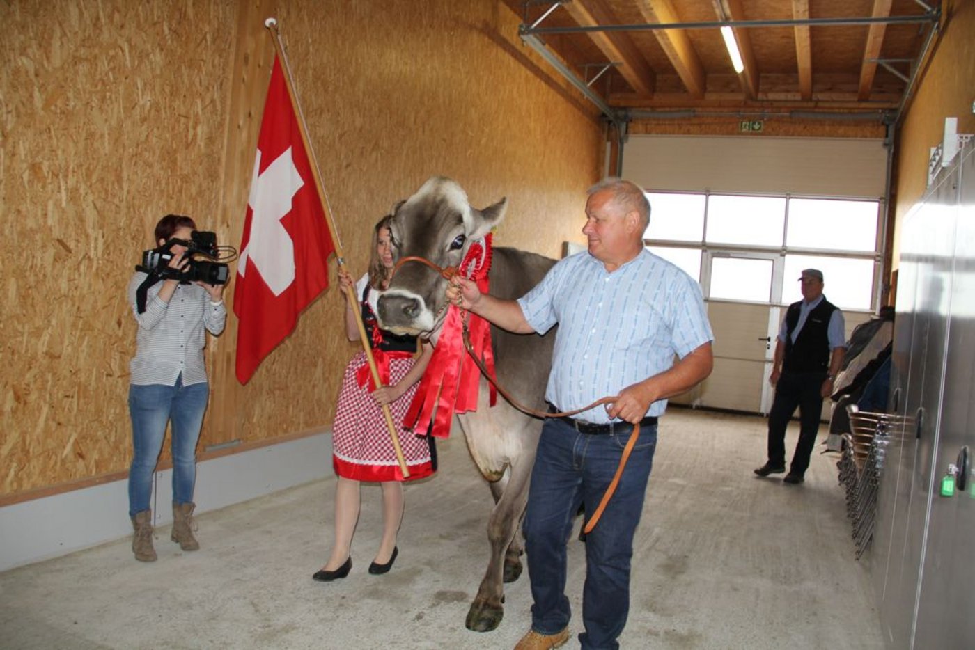 Fritz Rietberger mit Vize-Champion Jongleur Norma.