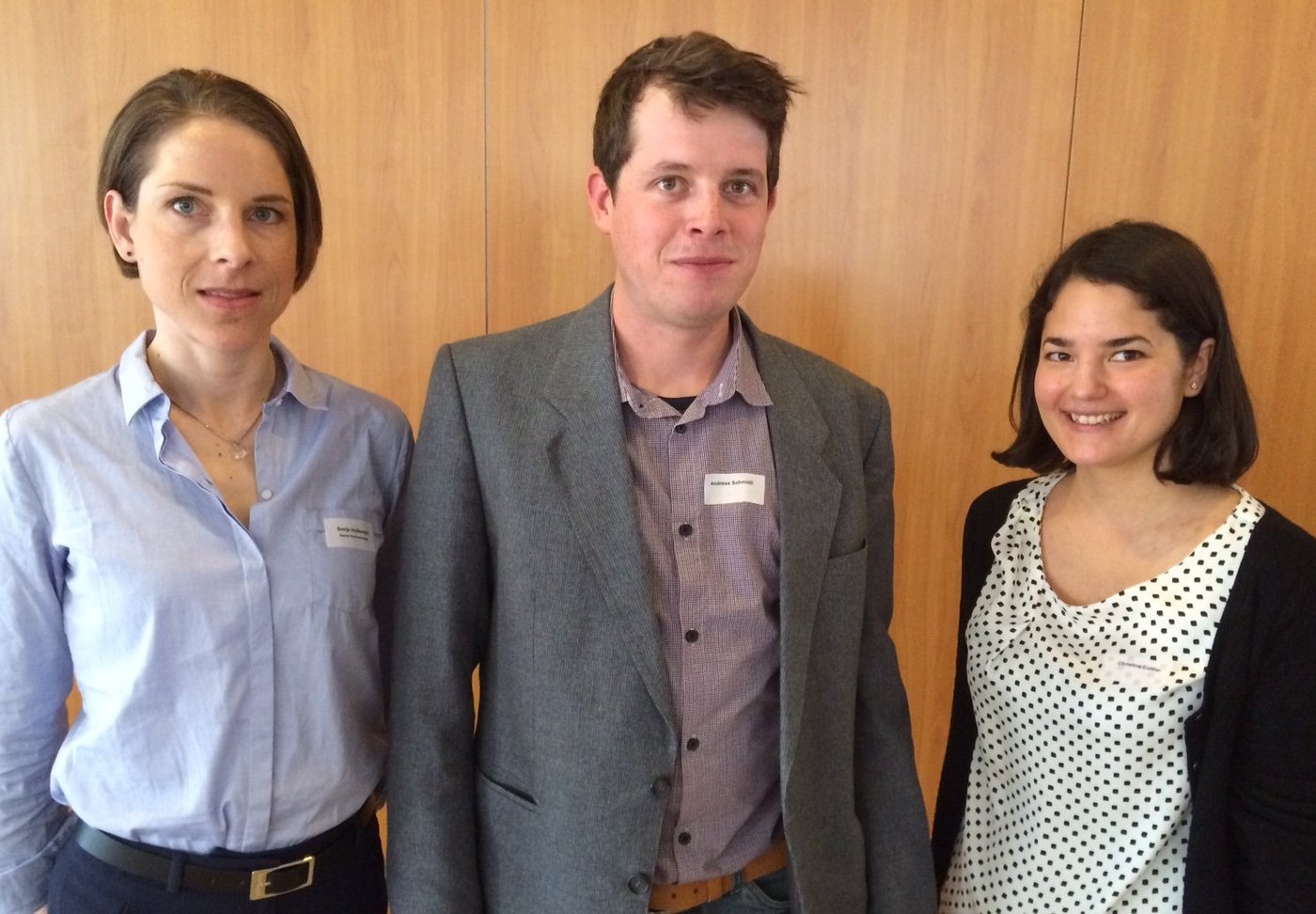 Jungtalente: Sonja Imoberdorf, Andreas Schmidli und Christina Cottier (v.l.) wurden an der SGA-Tagung für ihre Forschungsarbeiten ausgezeichnet. (Bild akr)