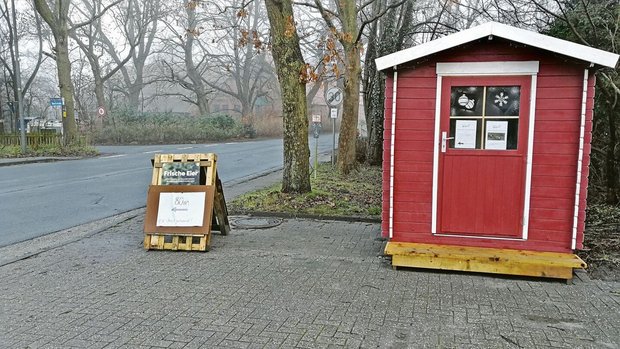 Die leuchtend rote u
