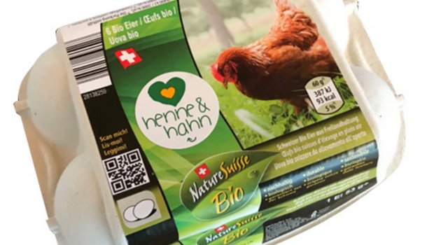 Die Eier aus dem Bruderküken-Programm «Henne & Hahn» werden ab Anfang Februar bei Aldi Suisse für 4.49 Franken verkauft. (Bild pd)