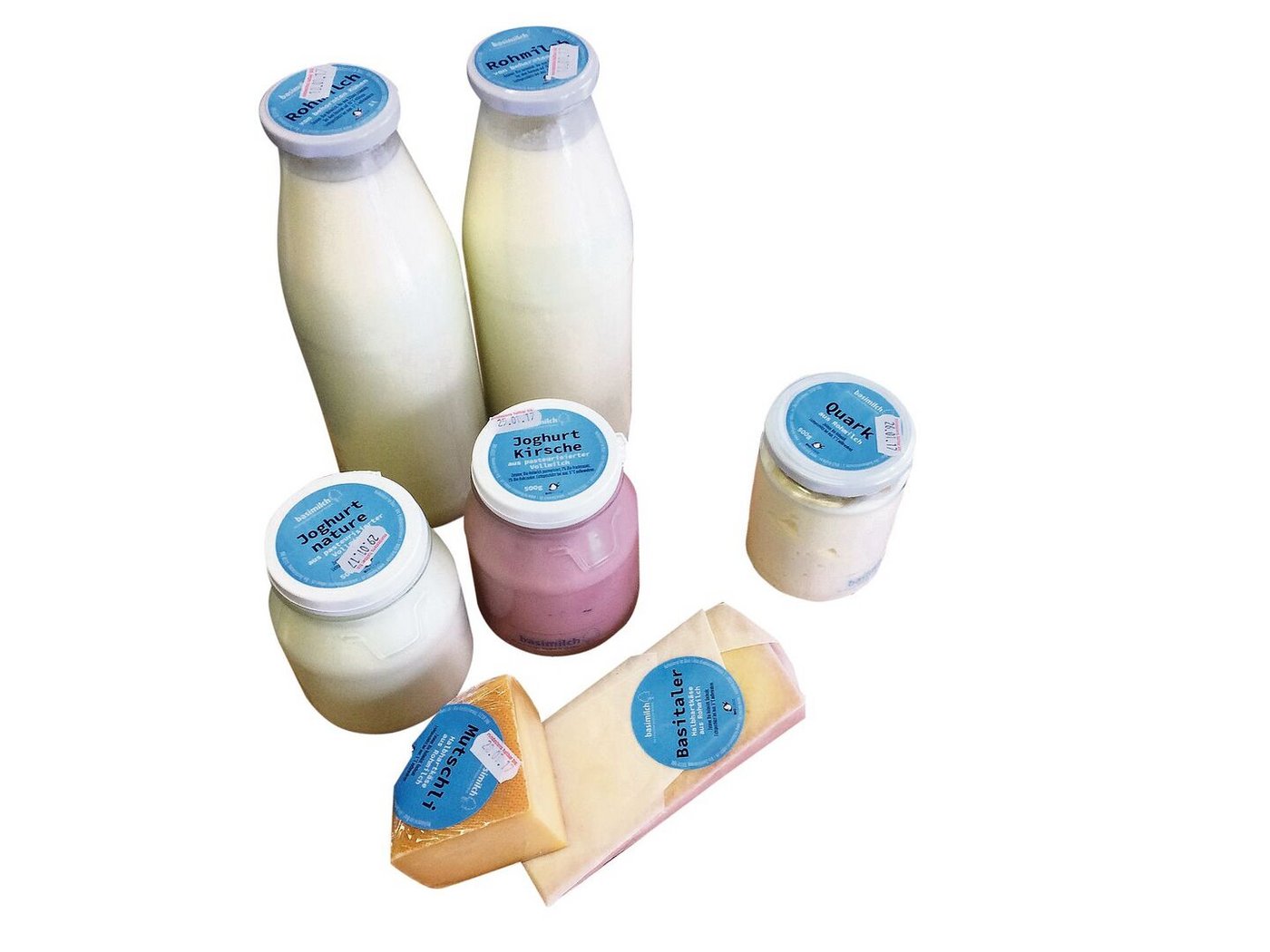 Die Basimilch-Produkte  werden über ein Abo wöchentlich bezogen. Wer ein Abo löst, hilft auch auf dem Hof mit.