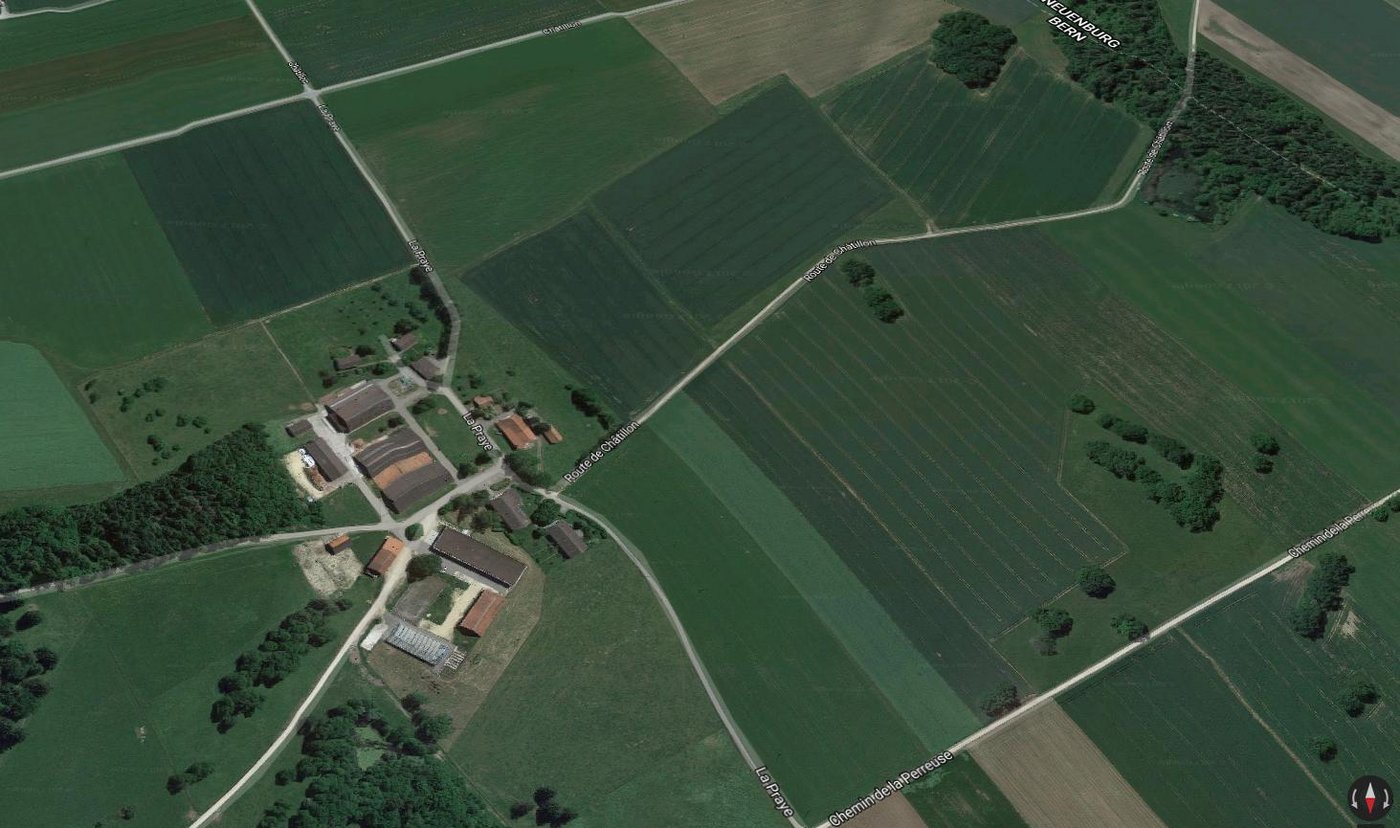 Eine aussergewöhnlich grosse Fläche hat im Berner Jura einen neuen Bewirtschafter gefunden. (Bild Google Maps)