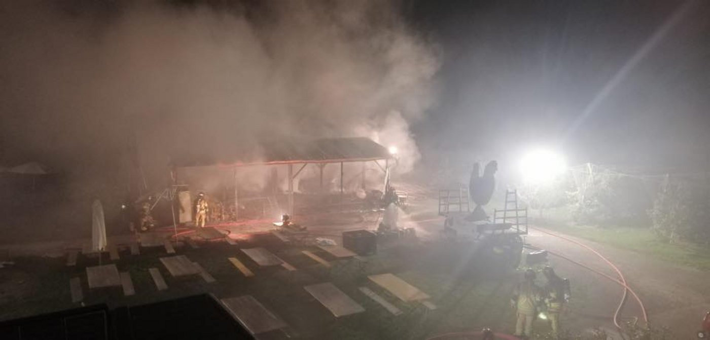 Beim Brand gab es keine verletzten Personen und Tiere. (Bild Facebook Bächlihof)