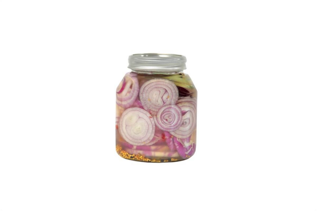 Fermentierte rote Zwiebeln