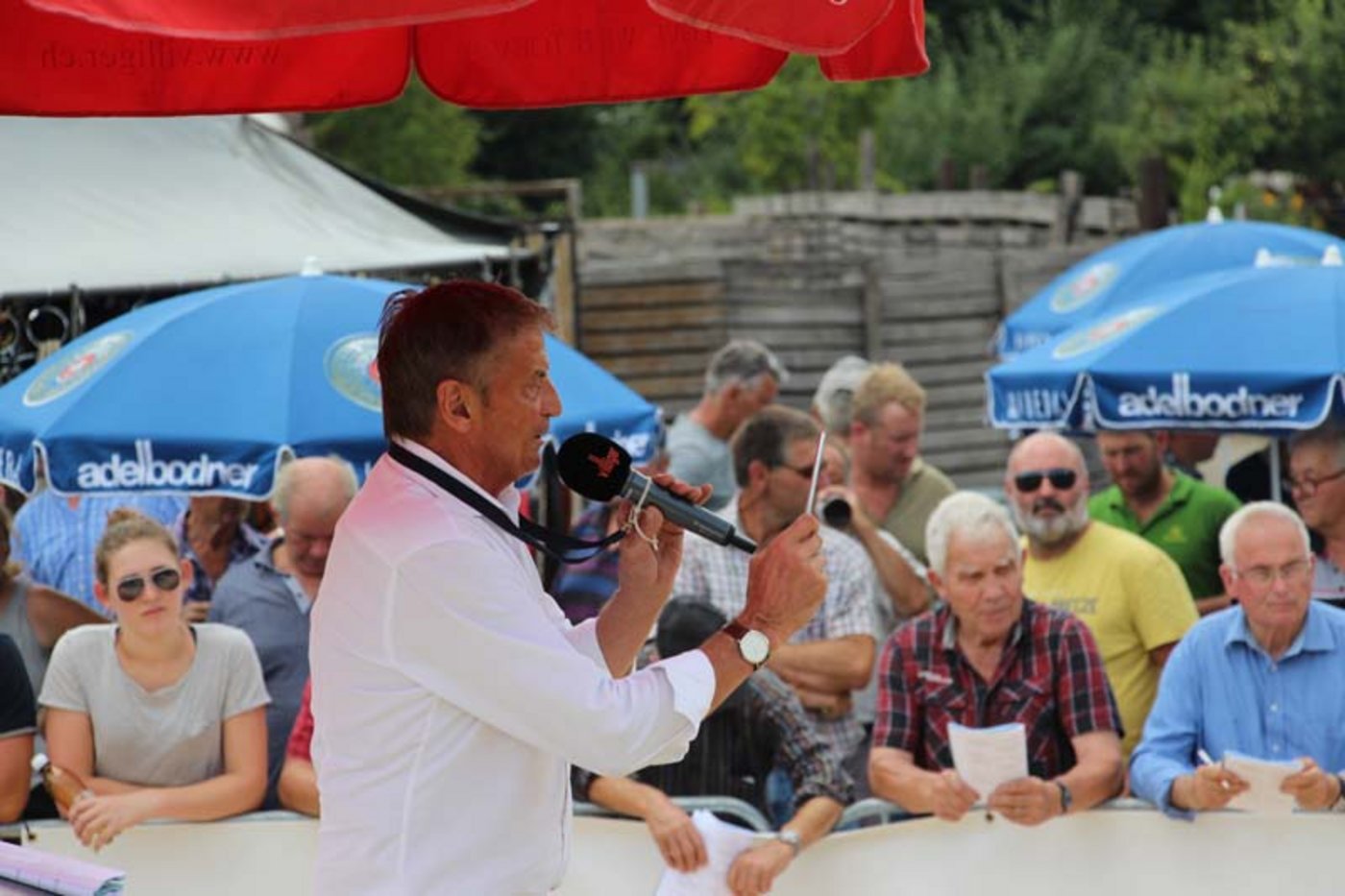 Und versteigert mit Stift. 