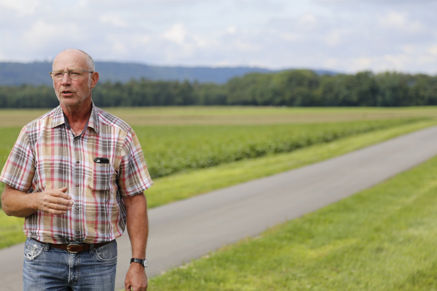 Eine bestimmte Fläche in einer bestimmten Zeit so genau wie möglich pflügen: Willi Zollinger, ehemaliger Spitzenpflüger und OK-Vizepräsident. (Bild lid)