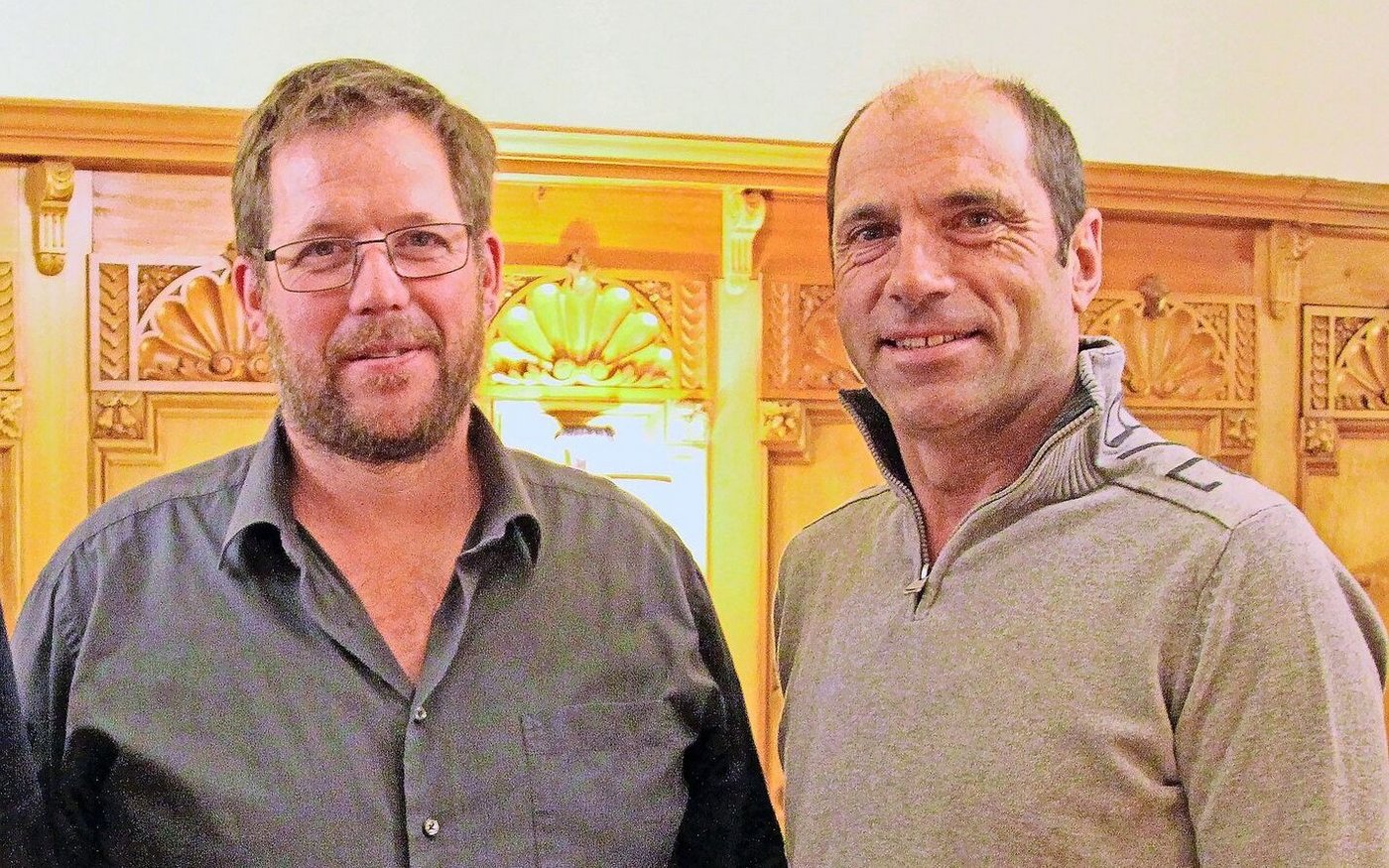 Gion Franzestg Schaniel (l.) trat zurück. Neu ist Armin Margreth  (r.) für die Vereinsgeschicke verantwortlich. 