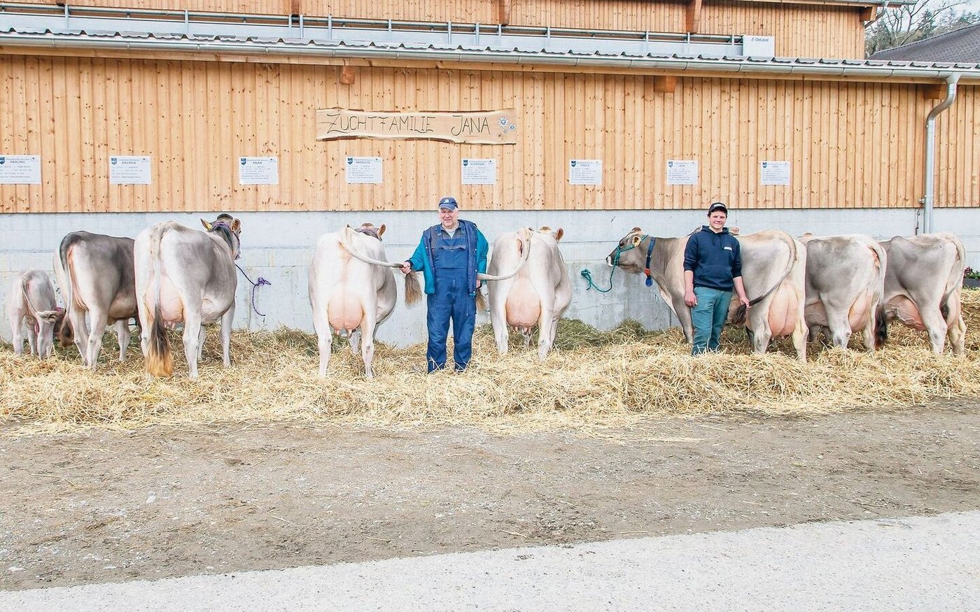 Thomas Wetzstein, Buttwil, zeigte gleich zwei Zuchtfamilien.