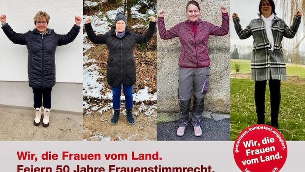Vorstandsfrauen des SBLV zusammengereiht zur einer Wir-Kette. (Bild SBLV)