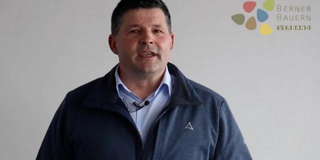 In seiner digitalen Rede blickt BEBV-Präsident Hans Jörg Rüegsegger auf Positives und Negatives im Jahr 2019 zurück. (Bild Screenshot Video BEBV)