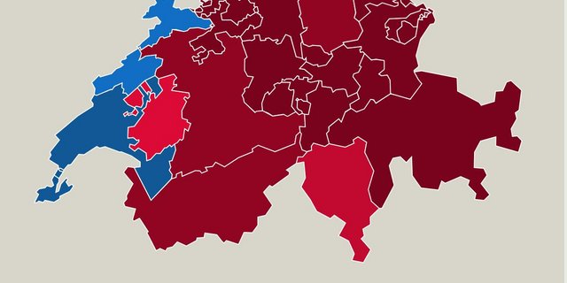 Das Resultat für die Fair-Food-Initiative: eine rote Karte für mehr Politik in den Agrarmärkten. (Quelle SRF)